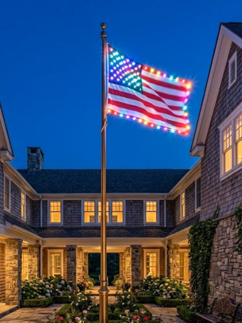 Last Day 49% OFF🔥 🦅 Illuminated 250th Anniversary USA Commemorative Flag - Premium LED Edition (3x5 Ft) -Bestseller-LUN