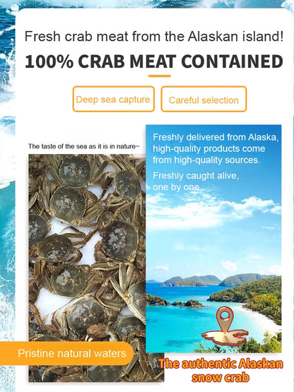 Alaskan Snow Crab Crisps – Ready-to-Eat High-Protein Seafood Snack-LUN