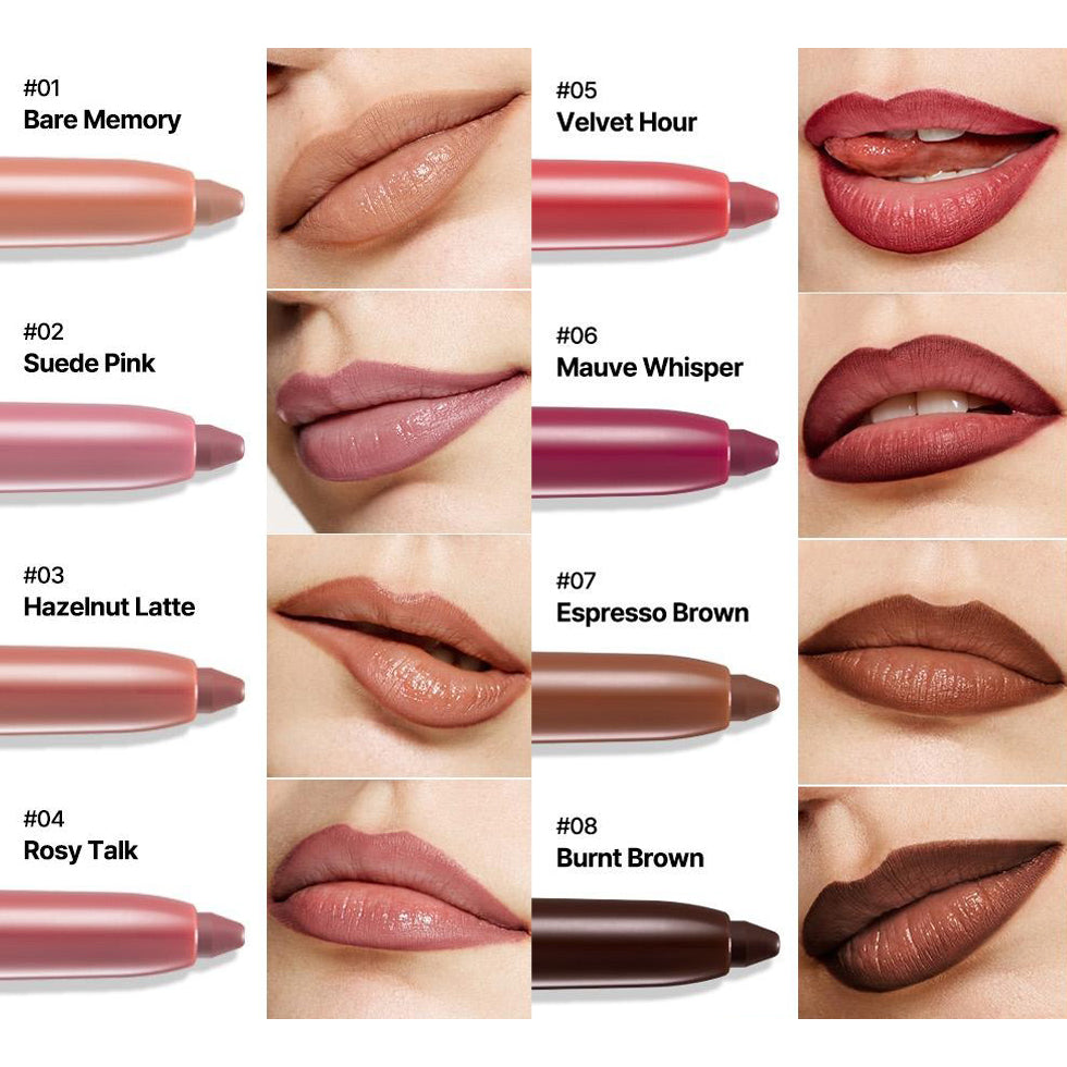 Easy Glide Lip Liner — Creamy, Blendable Color with Smooth Application-LUN