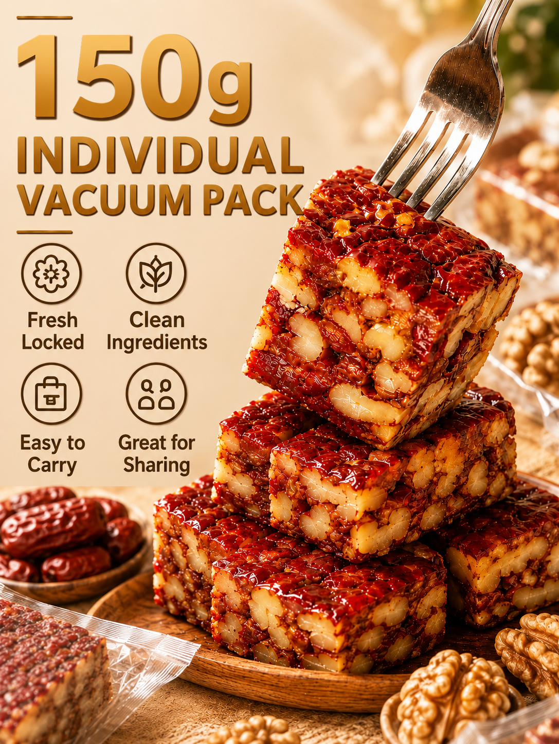Premium Jujube Walnut Snack Bars-LUN
