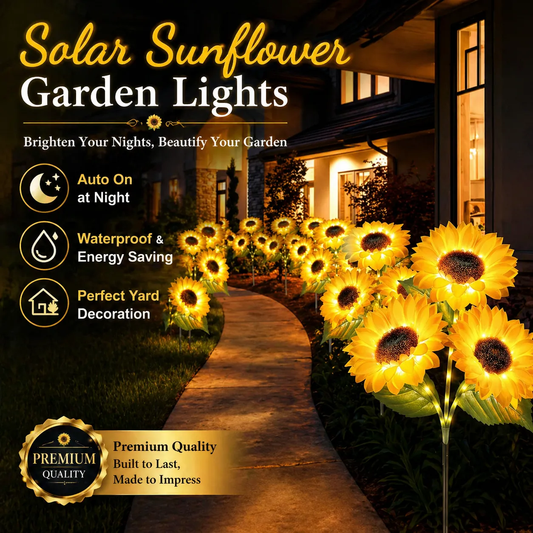【MothersDayGift】🔥Hot Sale 49% off🌟🌻 2026 UPGRADED Solar Sunflowers – Hyper-Realistic Petals, Stunning Shadow Projections & Dusk-to-Dawn Garden-LUN