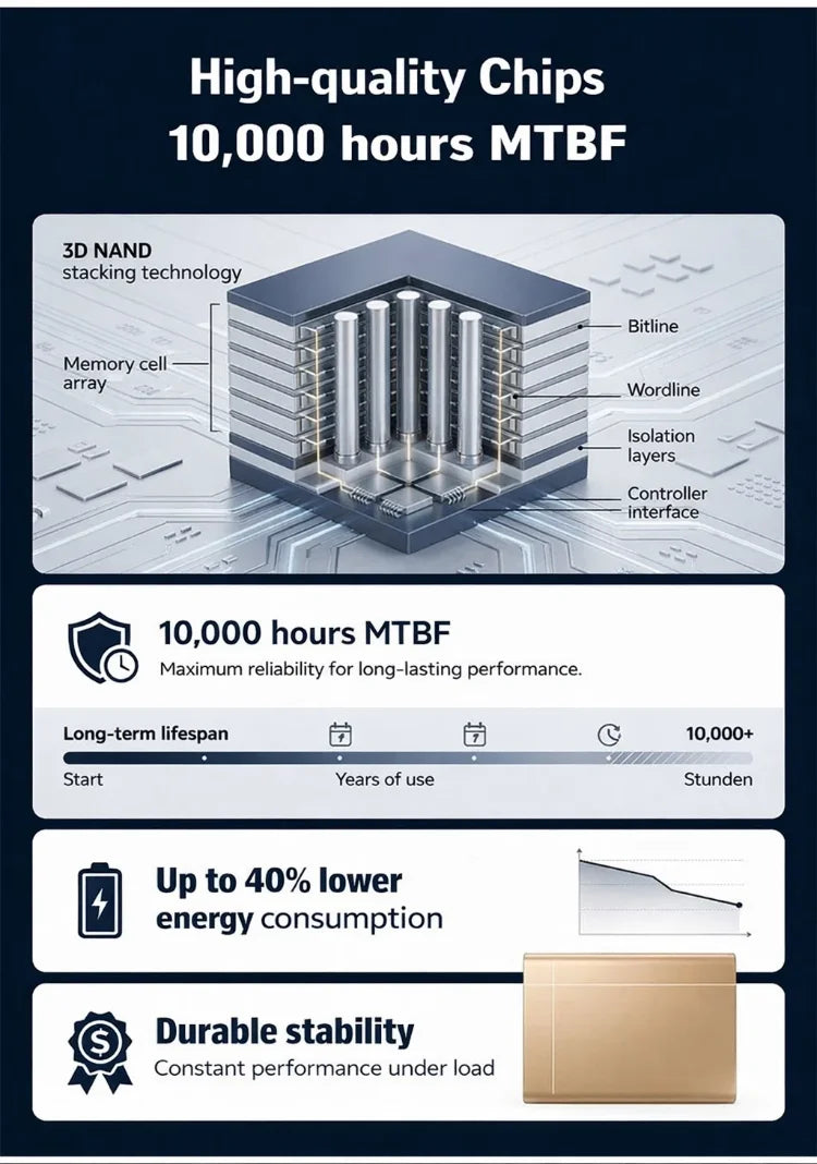 High-speed portable solid-state drives-LUN