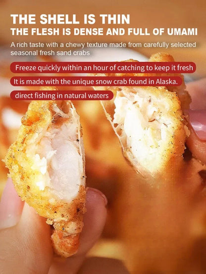 Alaskan Snow Crab Crisps – Ready-to-Eat High-Protein Seafood Snack-LUN
