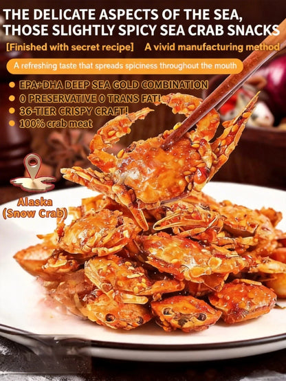 Alaskan Snow Crab Crisps – Ready-to-Eat High-Protein Seafood Snack-LUN