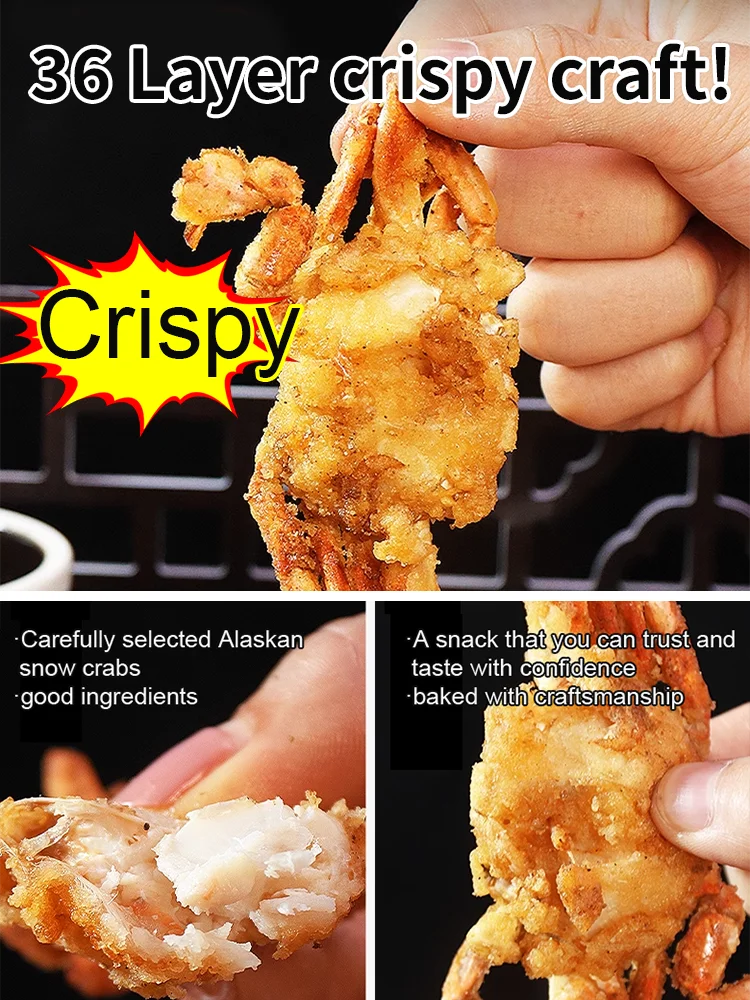 Alaskan Snow Crab Crisps – Ready-to-Eat High-Protein Seafood Snack-LUN