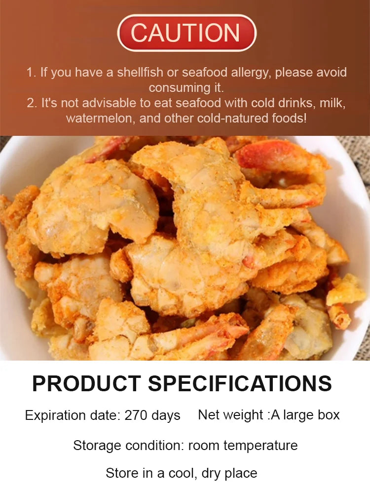 Alaskan Snow Crab Crisps – Ready-to-Eat High-Protein Seafood Snack-LUN