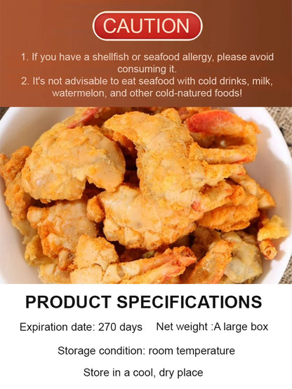 Alaskan Snow Crab Crisps – Ready-to-Eat High-Protein Seafood Snack-LUN