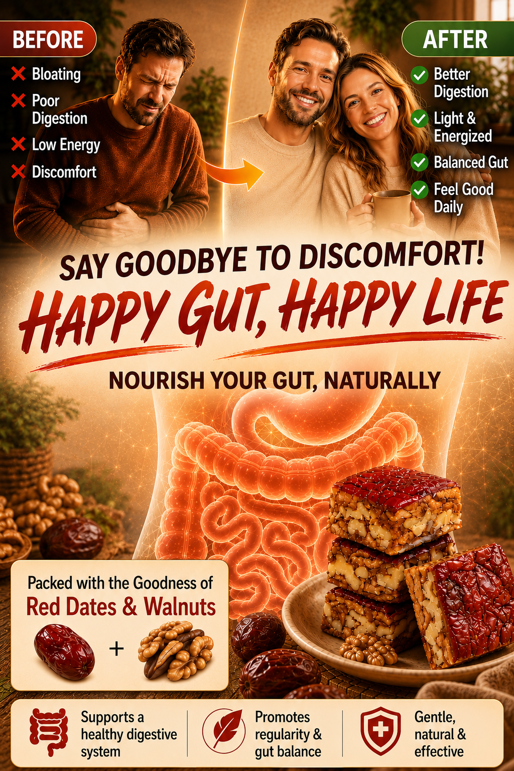 Premium Jujube Walnut Snack Bars-LUN