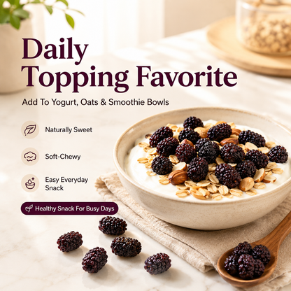 Dried Mulberries – Nourish Liver & Kidney, Darken Hair, Perfect for Night Owls-LUN