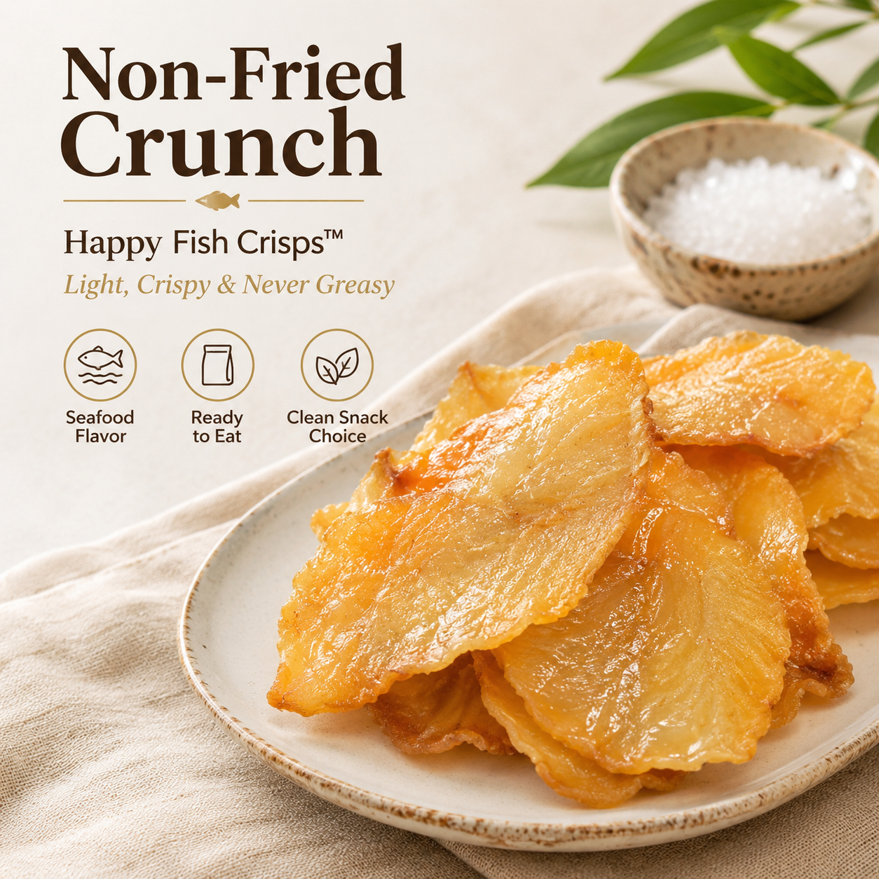 Happy Fish Crisps™ – A Light, Crispy & High-Protein Seafood Snack Made for Every Craving-LUN