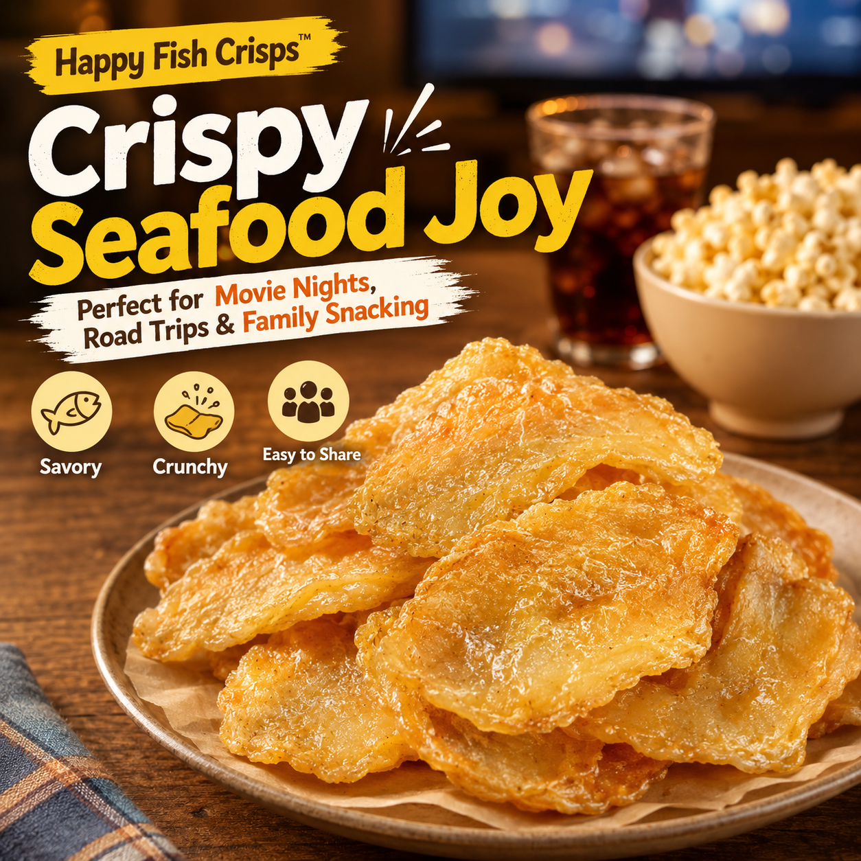 Happy Fish Crisps™ – A Light, Crispy & High-Protein Seafood Snack Made for Every Craving-LUN