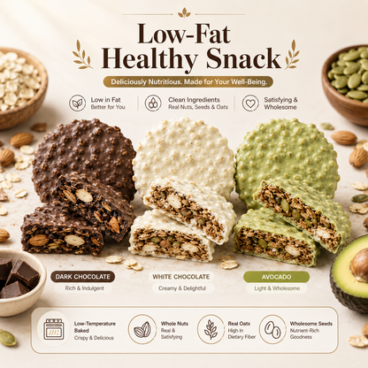 🍫 Nama Chocolate Nut Oat Crisps – Low-Fat Crunchy Snack with Whole Nuts & Oats 🌾-LUN