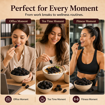 Dried Mulberries – Nourish Liver & Kidney, Darken Hair, Perfect for Night Owls-LUN