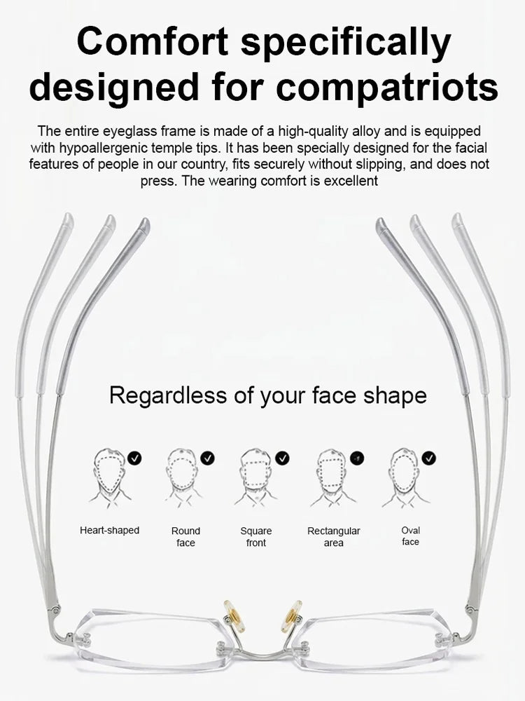 【Co-Created by Designers】Gypsophila Smart Zoom and Color-Changing Reading Glasses-LUN