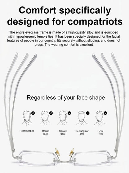 【Co-Created by Designers】Gypsophila Smart Zoom and Color-Changing Reading Glasses-LUN