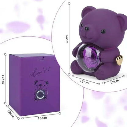 💜 Hgfnvllc® Eternal Love Rose Bear ✨ Romantic Preserved Rose Teddy Bear Gift Box for Her-LUN