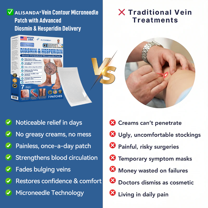 🌿 Hgfnvllc® Vein Contour Micro-Patch ✨ Diosmin & Hesperidin Leg Care Support-LUN