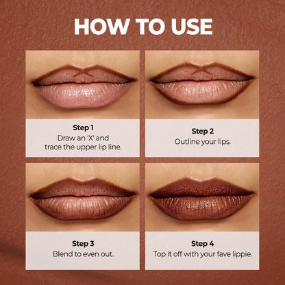 Easy Glide Lip Liner — Creamy, Blendable Color with Smooth Application-LUN